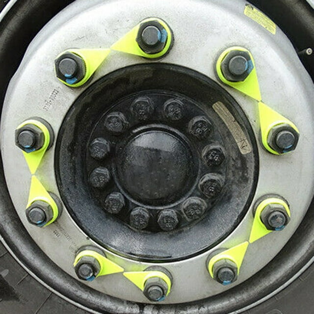 19Mm Yellow Wheel Nut Indicators Truck Safety 25 Pack Loose Wheel Nut