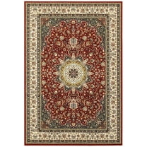 Oriental Weavers Kashan Indoor Rug Rectangle Area Rug Red 6' 7" X 9' 6"