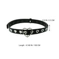 thumbnail image 3 of NICEXMAS 2-Pack Punk Style Black Waist Belts for Women, Imitation Stitching, Trendy Fashion Accessories, 3 of 6
