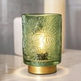 thumbnail image 2 of Lámpara Pequeña Que Funciona con Pilas: Lámpara Portátil Inalámbrica para Decoración del Hogar, Lámpara de Mesa de Vidrio con Decoración Estética en Verde Jade, 2 of 8