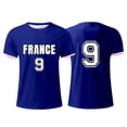 thumbnail image 4 of Tshirts Men Male Spring Summer Fashion French Flag Print Comfortable Short Sleeve Men Shirts Black M, 4 of 4