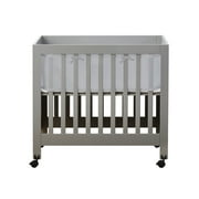 HALO Mini Crib Liner Gray