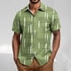 thumbnail image 1 of Blusa y camisa de manga corta con cuello vuelto para hombre, blusa informal holgada con botones y cuello vuelto, blusa de poliéster para hombre, 1 of 5