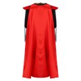 thumbnail image 3 of Moggemol Garçons Enfants Costumes de Chevalier Médiéval Tunique à Manches Longues avec Cape Complète Tenue de Roi Conquérant Rouge 6, 3 of 5