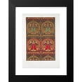thumbnail image 2 of Émile Prisse d'Avennes 14x18 Black Modern Framed Museum Art Print Titled - Arabesques; Silk Fabric; Preserved in Toulouse (14th Century) (1877), 2 of 5
