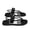 1-Black, variant on Men's Sporty Thong Sandals with Back Strap Casual Color Block Beach Slippers for Outdoor Daily Wear
