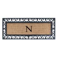 thumbnail image 1 of First Impression Exclusive Hand Crafted Myla Monogrammed Entry Doormat, Large Double Door Size (17.7 x 47.25)-RC2004N, 1 of 5