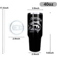 thumbnail image 6 of Fishing Gifts for Men, Gifts for Fisherman, 40 oz Fishing Tumbler with Handle and Straw, Reusable Stainless Steel Coffee Mug with Leak Proof, Father''s Day Gift Ideas, 6 of 6