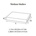 thumbnail image 3 of Geoto 11"×8.26"×1.57" Medium Shallow Size Luxury Rigid Foldable Magnetic Closure Collapsible Gift Packaging Boxes(White), 3 of 6