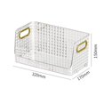 thumbnail image 4 of diyhomedecor_uk diyhomedecor_uk Storage Bin Multifunctional Stackable Open for Transparent, 4 of 8