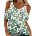 thumbnail image 1 of Blouses pour Femmes Blouses Décontractées à Manches Courtes et Col Rond, 1 of 1
