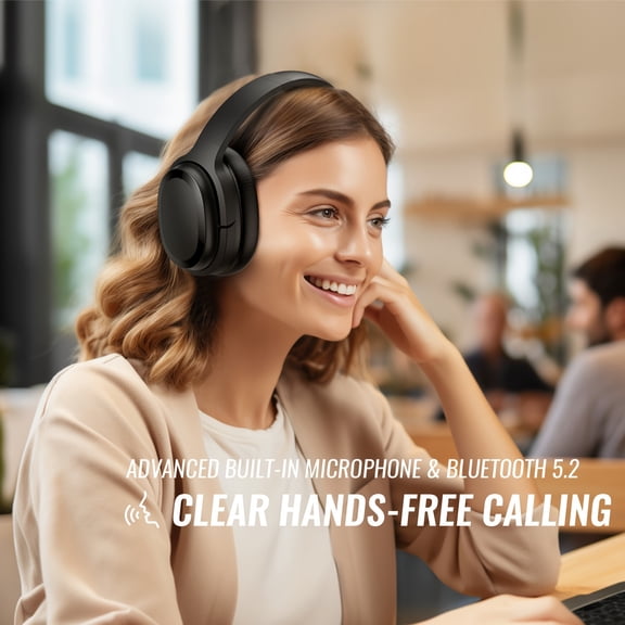 Wireless Headphones Hybrid Active Noise Cancelling Headphones Over Ear Noise Canceling Headphones With Deep Bass, Clear Calls, Comfortable Fit