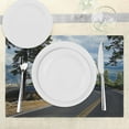 thumbnail image 3 of Ambesonne Green Place Mats Set of 4, Mountain Road Landscape, Standard Size, Green, 3 of 6