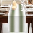 thumbnail image 3 of Dark Green 70 Inch Table Runner, Modern Gradient Vertical Stripes Geometric Farmhouse Dresser Scarf Cotton & Linen Tablerunner for Dining/Kitchen Island/Holiday Party Décor 13" x 70", 3 of 9