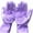 Purple, variant on Silicone Dishwashing Gloves, Pet Grooming Rubber Scrubbing for Dishes, Sponge Wash Cleaning with Scrubbers (13.6" L)