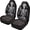 3D Novelty Skull, variant on Psesaysky Purple Gradient Bat Print Car Seat Covers Set of 2 Elastic Fabric Front Bucket Seat Covers Halloween Stretch Seats Protector Universal Fit Car Interior Decor