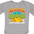 thumbnail image 4 of Inktastic Alaska Camping Vacation Boys or Girls Long Sleeve Baby Bodysuit, 4 of 5