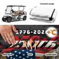 thumbnail image 5 of Yuyamidu Eagle Golf Cart Seat Covers with Pockets 250th Black American Flag Golf Cart Seat Towel Covers for Club Car Seat Towel Blanket, Universal Fit, 5 of 7