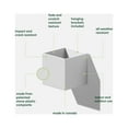 thumbnail image 2 of Veadek Geo Series Hanging 5" Planter White, 2 of 9