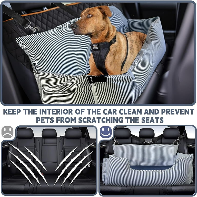 Large Dog Car Back Seat For 100lbs Dogs Pet Bed Car Palestine