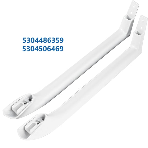 Refrigerator Door Handle Set 5304486359 5304506469 Compatible with Frigidaire Replaces 5304504507 242059501 242059504,White (2 Pack)