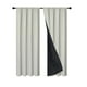 thumbnail image 2 of Cortinas Opacas de Poliéster Pongee con Barra | Beige | 200X100Cm | Aislantes Térmicas y Acústicas | 1 Unidad, 2 of 6