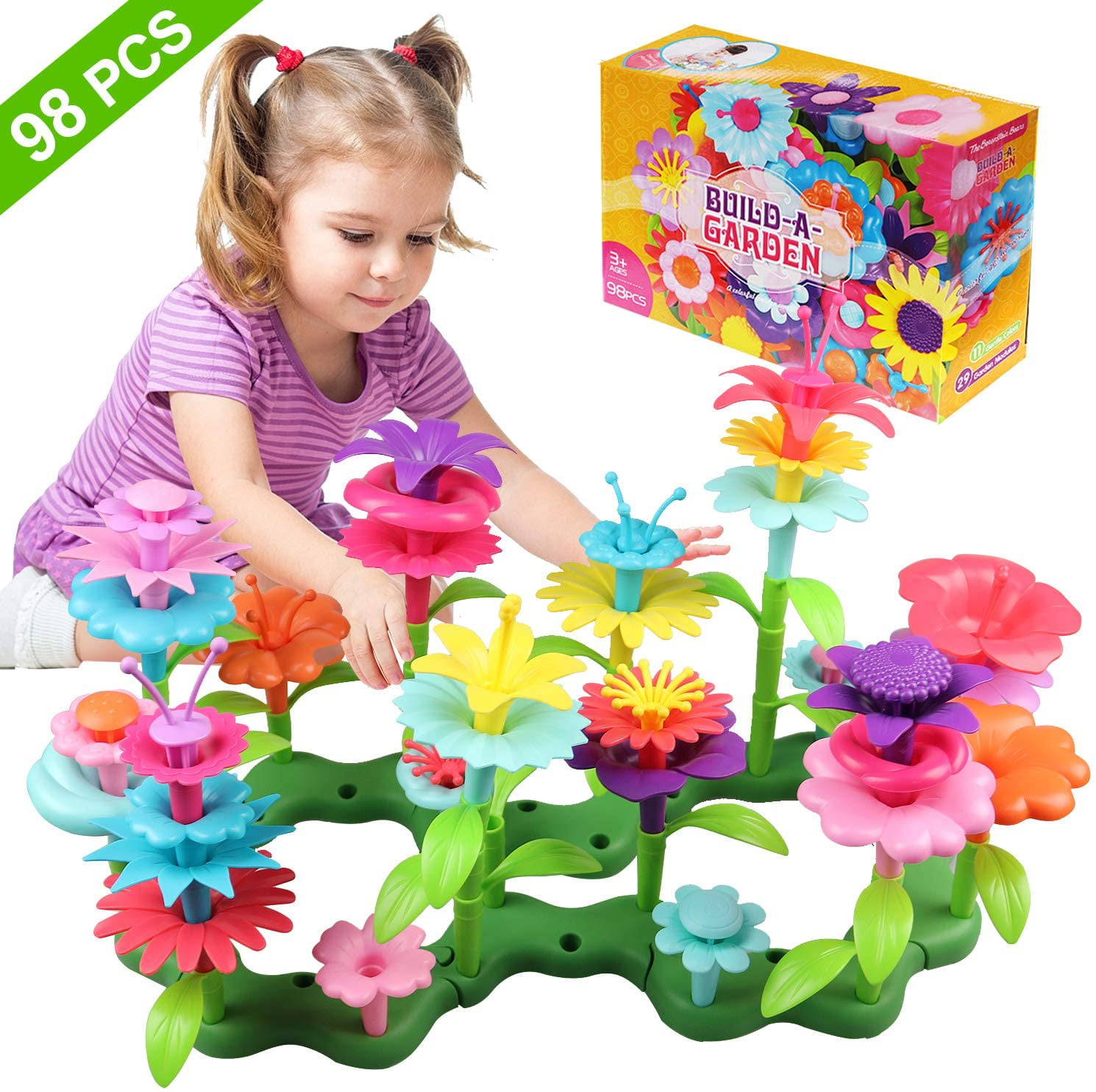 Gold Toy for 3 7 Year  Old  Girls  Flower Garden Building 