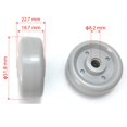 thumbnail image 4 of Mosiee Rowing Machine Seats Wheel Roller 8X52X19Mm Seats Cushion Moving Wheels Gym Part, 4 of 9
