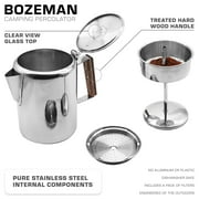 COLETTI Bozeman Coffee Percolator - Camping Coffee Pot – Percolator Coffee Pot for Campfire or Stove Top Coffee Making – 9 CUP
