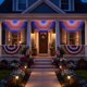 thumbnail image 4 of CaiYueKe LED American Flag Bunting Flags Lights - Super Bright Waterproof USA String Lights for Patriotic Decoration on USA 250 Anniversary, July 4th,Memorial Day,Christmas & Party, 4 of 9