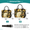 thumbnail image 2 of White Cat Sunflowers Cooler Bag Lunch Bag Soft Cooler Cooling Tote Insulated Lunch Box for Adult Men Women, 2 of 6