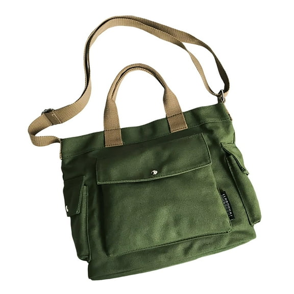 MUSOIE Tote Bag for Women Men Lightweight Canvas Crossbody Bag Shoulder Bag Satchel Bag