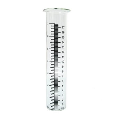 Capacity Rain Gauge Glass Replacement Tube With Lip For Yard Garden Z0P3