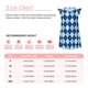 thumbnail image 3 of Balery Blue Squares Camisón de princesa para niñas, pijama de algodón con mangas abullonadas, suave y bonito.-Small, 3 of 6