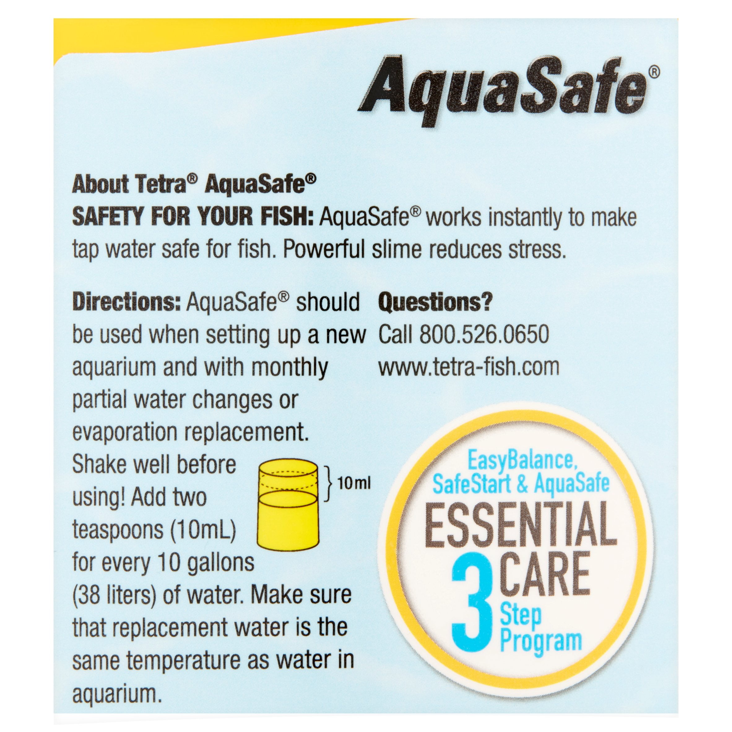 Tetra AquaSafe Plus 16.9 Ounces, aquarium Water Conditioner And  Dechlorinator (16213)
