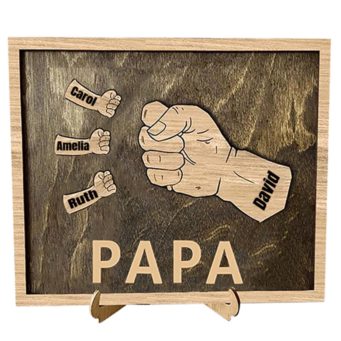 Personalised Fathers Day Gift Dad Grandad Daddy Him Birthday Present Saw Plaque 