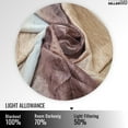 thumbnail image 3 of Woven Trends Ombre Curtains, Valances for Windows, Luxurious Scarf Valance, Voile Semi-Sheer Window Curtains, Livingroom, Bedroom or Kitchen, 144" x 50" Extra Long Scarf, Purple Brown, 3 of 7
