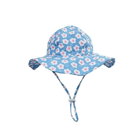 

Dadaria Baby Girl Hats 3 Months-6 Years Summer Children s Cute Floral Sun Protection Hat Fisherman Hat With Hat Rope Blue 9-18 Months Boys Girls