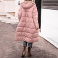 thumbnail image 3 of Veste Réversible, Manteau Long d'Hiver pour Femmes, Matelassé, Poches Zippées, Chaud, Élégant, Polyvalent, 3 of 7