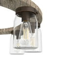 thumbnail image 5 of Hunter - Devon Park 9-light Onyx Bengal, Large Chandelier, Dimmable, Rustic Style, Wagon Wheel Shaped, for Bedrooms, Dining, Living Rooms - 19245, 5 of 9