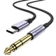thumbnail image 1 of Adaptador de cable estéreo de audio USB C a 6,35 mm 1/4 TRS MOSWAG de 5 m, 1 of 6