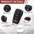 thumbnail image 4 of Pack of 4 Universal Garage Door Remote Controls,433 MHz,Clone Remote Switch for Gates and Garages, Handheld Transmitter, 4 of 5