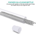 thumbnail image 2 of 20 Pieces Large-Eye Blunt Needles 52mm Large Eye Sewing Needles Stainless Steel Stitching Needles with Clear Bottle for Leather Projects, 2 of 4
