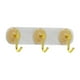 thumbnail image 4 of Ganchos para abrigos Soledad Perchas adhesivas Ganchos de pared reutilizables Dorado, 4 of 10