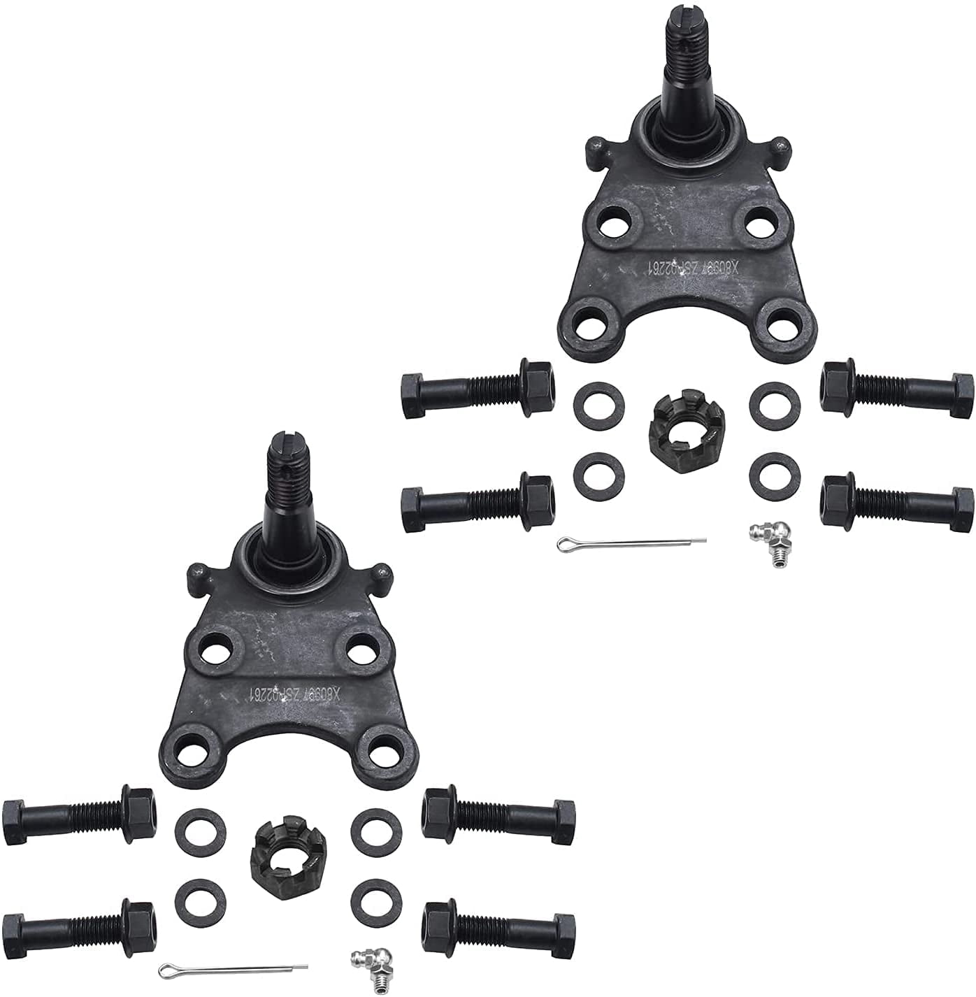 Detroit Axle - 2WD Front 12pc Suspension Kit for 2004-2006 Chevy Colorado GMC Canyon Isuzu i-280, 4 Upper & Lower Ball Joints, 4 Inner & Outer Tie Rods, 2 Sway Bars, 2 Boots, Replacement