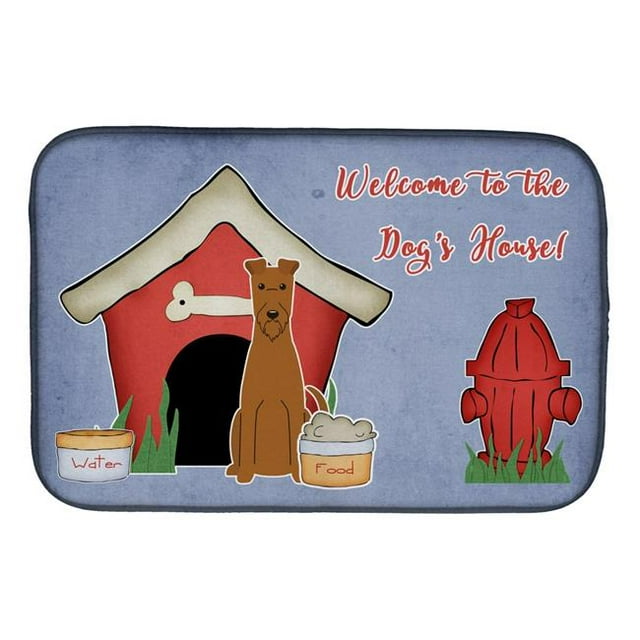 Carolines Treasures BB2816DDM Dog House Collection Irish Terrier Dish Drying Mat