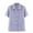 Blue, variant on QYZEU Womens Summer Tops Short Sleeve Shirt Elderly Clothes Thin Dress Shirt Button Down V Neck Flower Shirt Breathable Comfortable Lightweight Tops Black XL