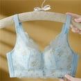 thumbnail image 3 of WCJM Up To 50% Off Bra Soft Undies Nylon,Spandex Bra Light Blue,75, 3 of 3