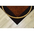 thumbnail image 6 of Premium Hand Carved Abstract Modern Rug Contemporary Colorful Thick Carpet Design 1052 (5'2"x7'5",Brown), 6 of 6