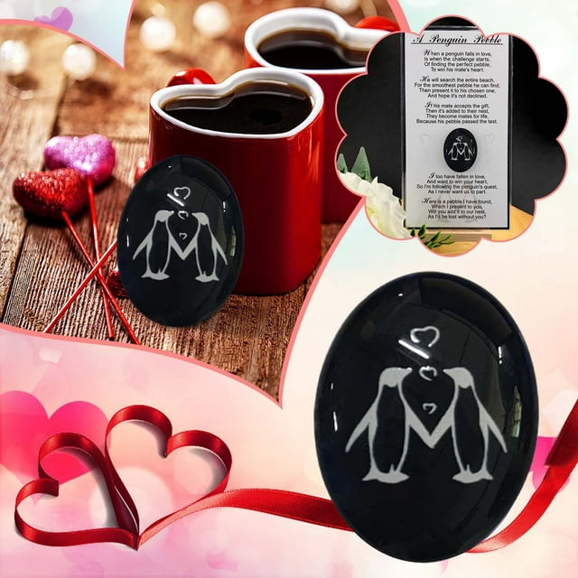 Resin Active Penguin Stone Pocket Fusion Cute Souvenir Greeting Card greeting cards anniversary